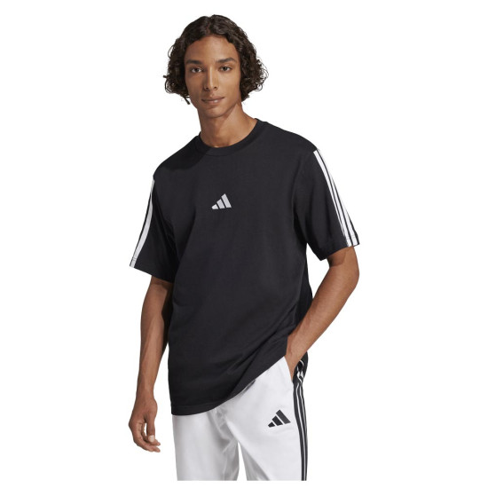 Adidas Ανδρική κοντομάνικη μπλούζα Essentials 3-Stripes Single Jersey Tee